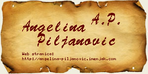 Angelina Piljanović vizit kartica